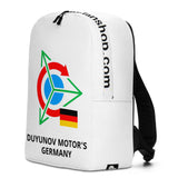 BACKPACK "DUYUNOV MOTOR'S GERMANY" WITH TEXT